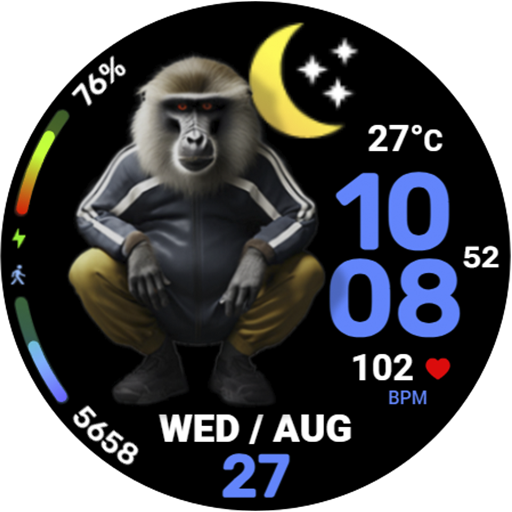 WFP 314 Monkeys Boss Watchface screenshot 45