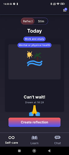 Android application Cogs Mental Wellbeing Coach screenshort