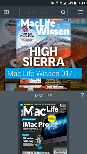 Android application Mac Life Kiosk | Magazine screenshort