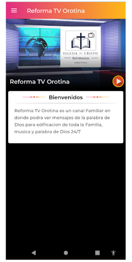 Android application Reforma TV Orotina screenshort