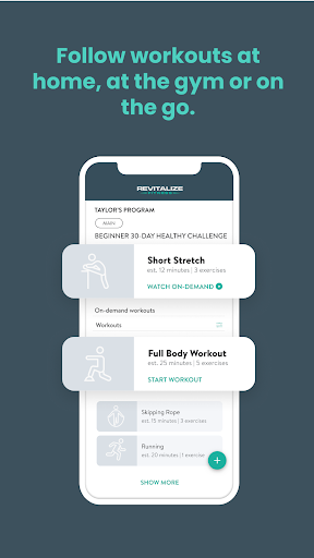 Revitalize Fitness Screen 3