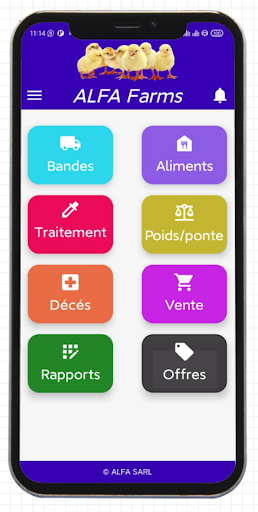 Android application ALFA Farms screenshort