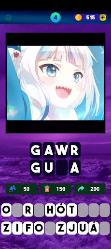 Vtubers Quiz Screen 2