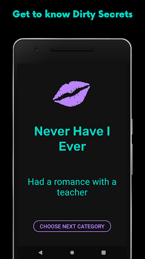 Android application Never Have I Ever - dirty game screenshort