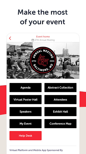 Android application ASGCT Events screenshort