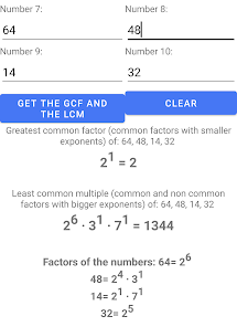Gcf and 2024 lcm calculator