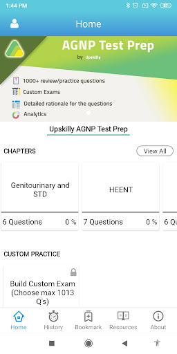 Android application Upskilly AGNP Adult Gero Exam screenshort