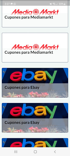 Promo Codes and Coupons Shop Screen 2