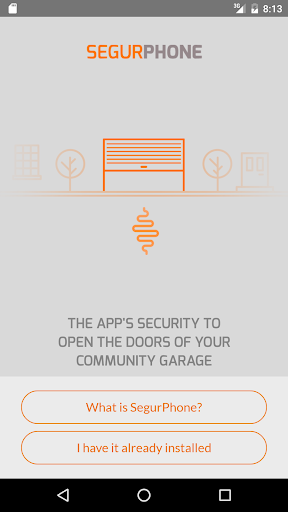 Android application SEGURphone screenshort