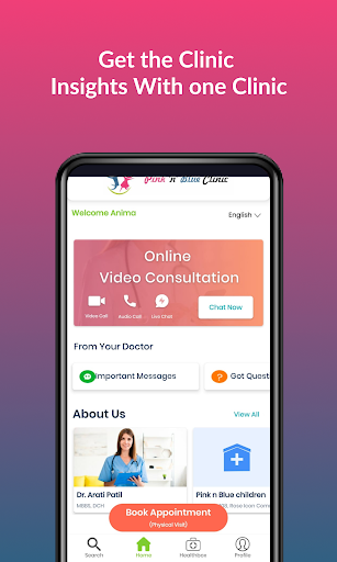 Android application Pink n Blue Children's Clinic screenshort