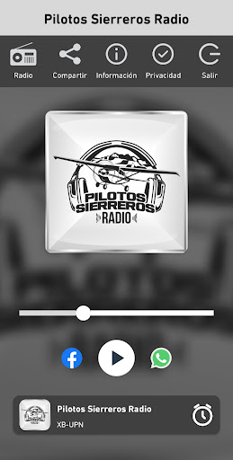 Android application Pilotos Sierreros Radio screenshort