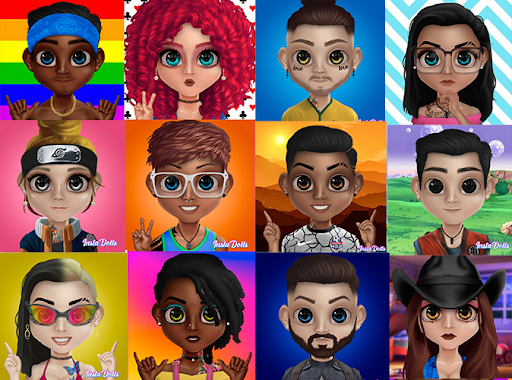 Android application SuperDolls - Crie personagens screenshort