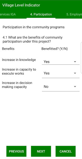 Android application GEC Survey screenshort