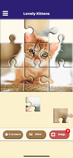 Android application Lovely Kittens Puzzle screenshort