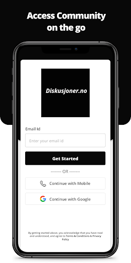 Android application Diskusjoner.no screenshort
