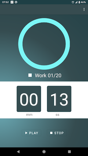 Android application Round Timer screenshort