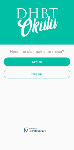 Android application DHBT Okulu screenshort