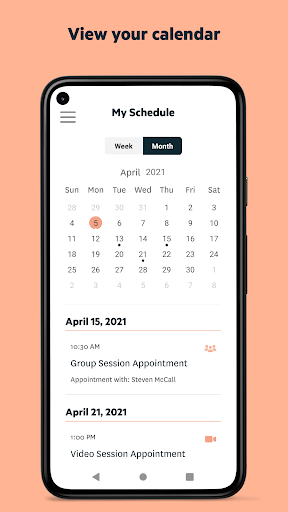 Android application Alleva Connect screenshort