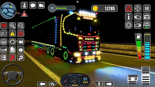 لعبة شاحنة: سائق شاحنة بضائع