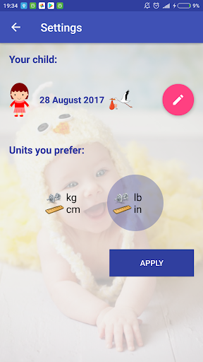 Baby Growth Calculator Screen 2