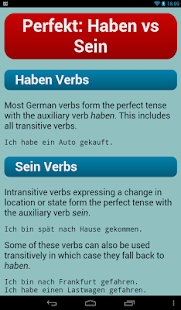 German Verbs Pro Schermata