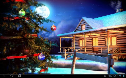 Рождественские 3D живые обои Скриншот