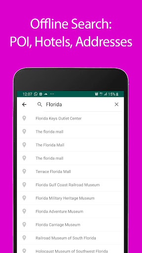 Florida Offline Map and Travel Screen 3