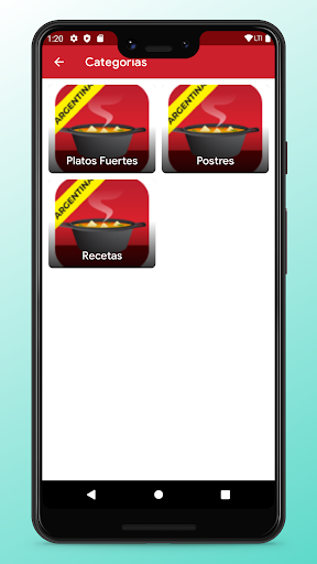 Argentinian Recipes - Food App Screen 2
