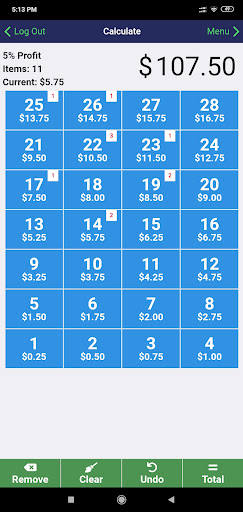 Reindeer Lane Checkout App Screen 3