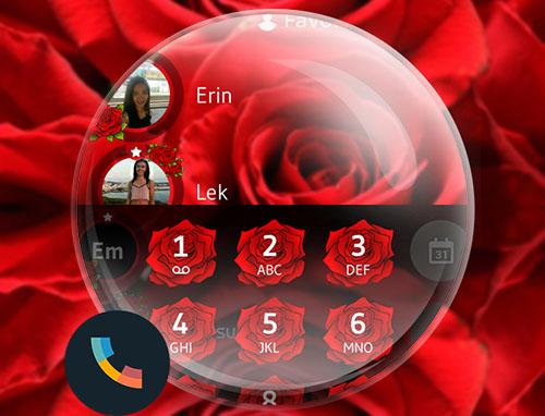Theme Dialer Love Rose