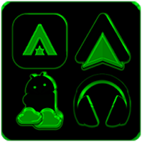 Black and Green Icon Pack