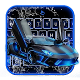 Neon Water Sports Car Keyboard Theme icon