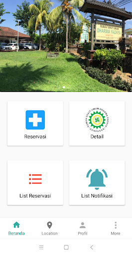 Android application Dharma Yadnya Reservation screenshort