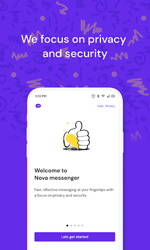 Android application Nova Chat Messenger screenshort