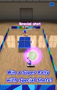 Super rally table tennis Screenshot