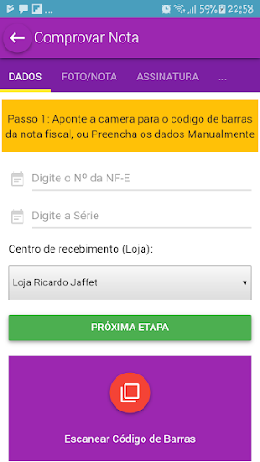 Portal Do Transportador (LM) Screen 2