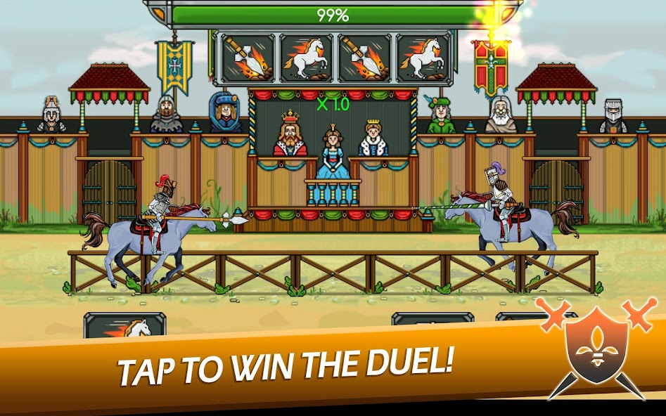 Knight Joust Idle Tycoon 1.06 APK + Мод (Unlimited money) за Android