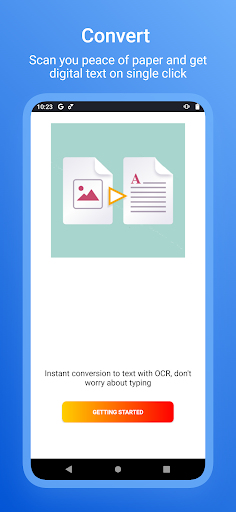 Android application Convert image to text OCR screenshort