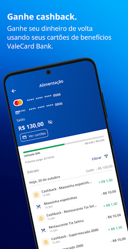 Android application ValeCard Bank screenshort