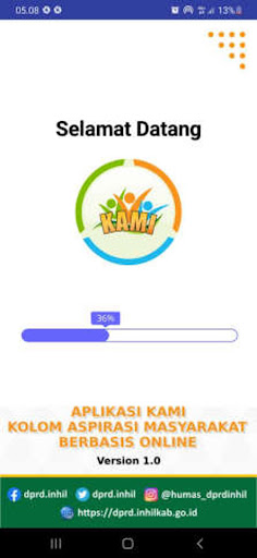 Android application KAMI Setwan Kab. Inhil screenshort