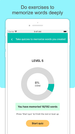 Whale Note -Vocabulary builder Screen 3