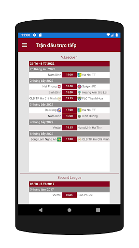 Live Vietnamese Soccer screenshot 4