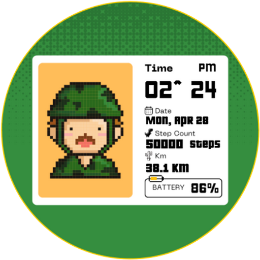 Army Pixel Festival Watch Face - AppWisp.com