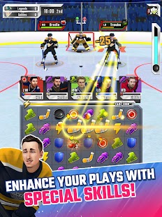 Puzzle Hockey - Official NHLPA Match 3 RPG Screenshot