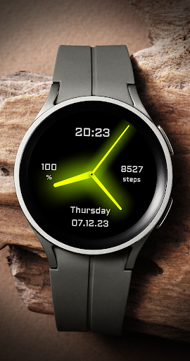 Android application EY09 Yellow Glow Watchface screenshort