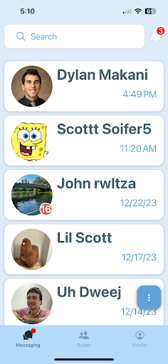 Android application NER Chat screenshort