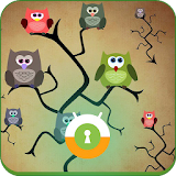 Funny Colorful Owl Wall & Lock icon
