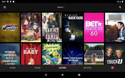 Screenshot of Vexus TV