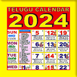 Imagem do ícone Telugu Calendar 2024