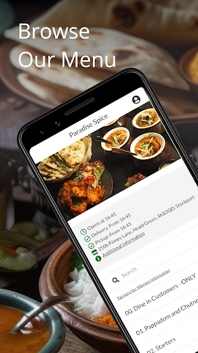 Paradise Spice Screen 2